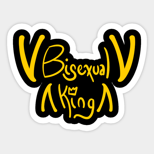 Bisexual King Sticker by RudeDudes